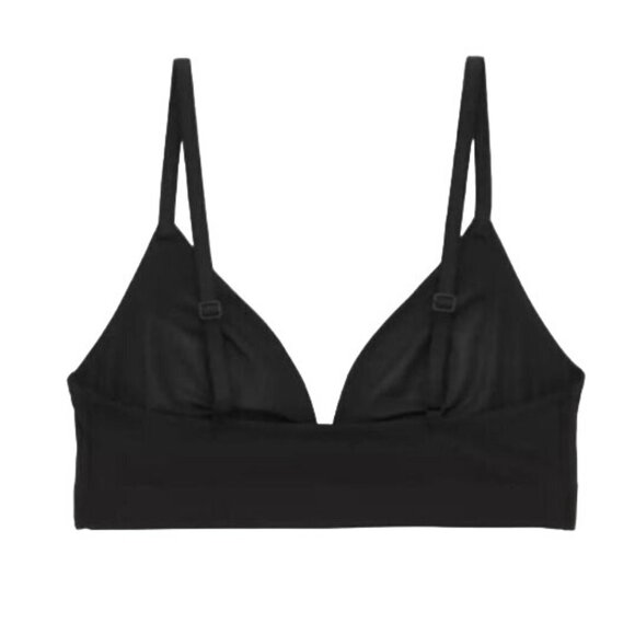 NEW‎ Aerie Smoothez Lightweight Mesh Bralette Unlined Black Size XS - Picture 3 of 10